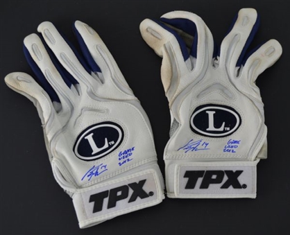 Curtis Granderson Game Used and Signed 2012 Batting Gloves